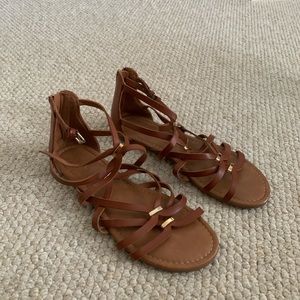 Merona strappy brown sandals